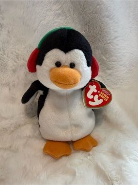 Snowbank Ty Beanie Baby Christmas Holiday 5.5” Penguin